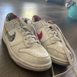 Nike Dunk Low Multi Color White Paisley